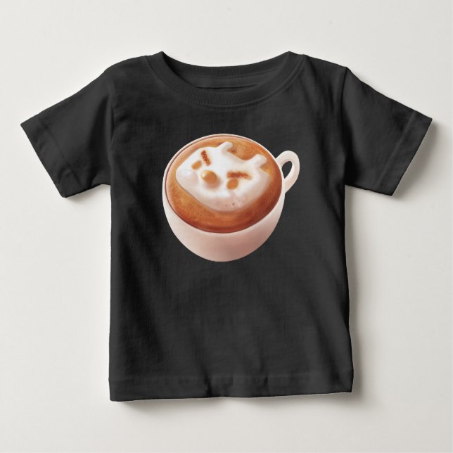 Camiseta De Bebé Estoy espumando con sentimientos - arte del café (Anverso)