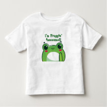 "Estoy Froggin' Awesome" -Camiseta adorable con te