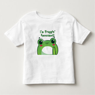 Camiseta De Bebé "Estoy Froggin' Awesome" -Camiseta adorable con te