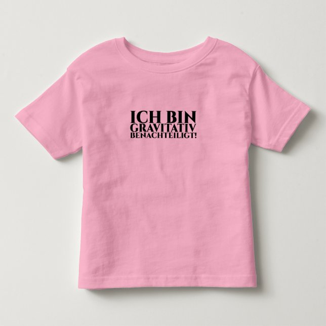 CAMISETA DE BEBÉ ESTOY GRAVITACIONALMENTE DESVENTAJADO (Anverso)