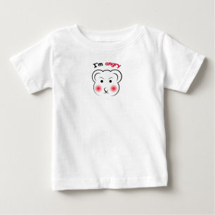 Camiseta De Bebé Estoy Oso Enojado – Diseño Minimalista de Humor