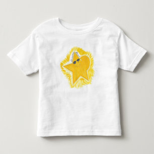 Camiseta De Bebé Estrella Amarilla Brillante