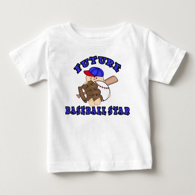 Camiseta De Bebé Estrella de béisbol futura (Anverso)