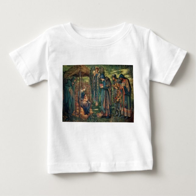 Camiseta De Bebé Estrella de Belén (por Edward Burne-Jones) (Anverso)
