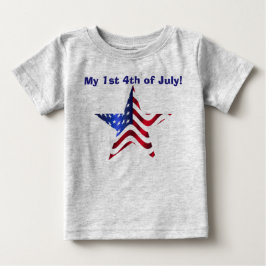 Camiseta De Bebé Estrella de la bandera americana 1 de julio