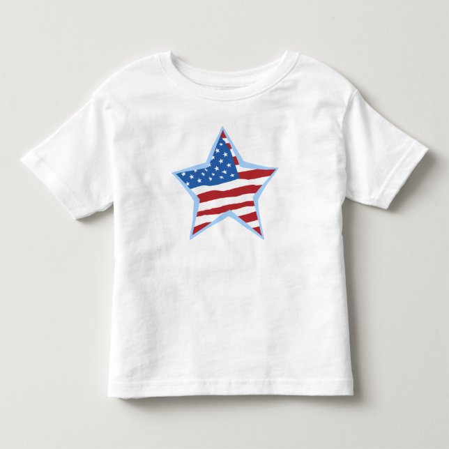 Camiseta De Bebé Estrella de la bandera de los Estados Unidos Infan (Anverso)