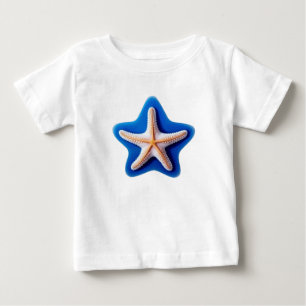 Camiseta De Bebé Estrella de mar en silueta de estrella