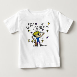 Camiseta De Bebé Estrella de rock de Blond Boy