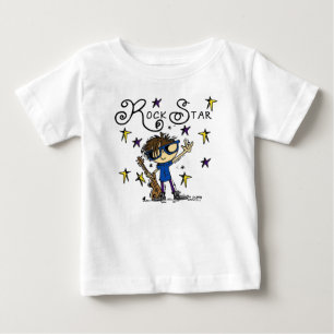Camiseta De Bebé Estrella de rock de Brunette