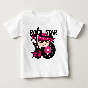Camiseta De Bebé Estrella de rock de Brunette Chica Baby Tutu Bodys