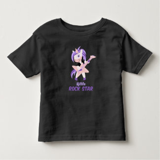 Camiseta De Bebé Estrella de rock de Unicornio