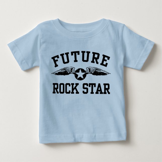 Camiseta De Bebé Estrella de rock futura (Anverso)