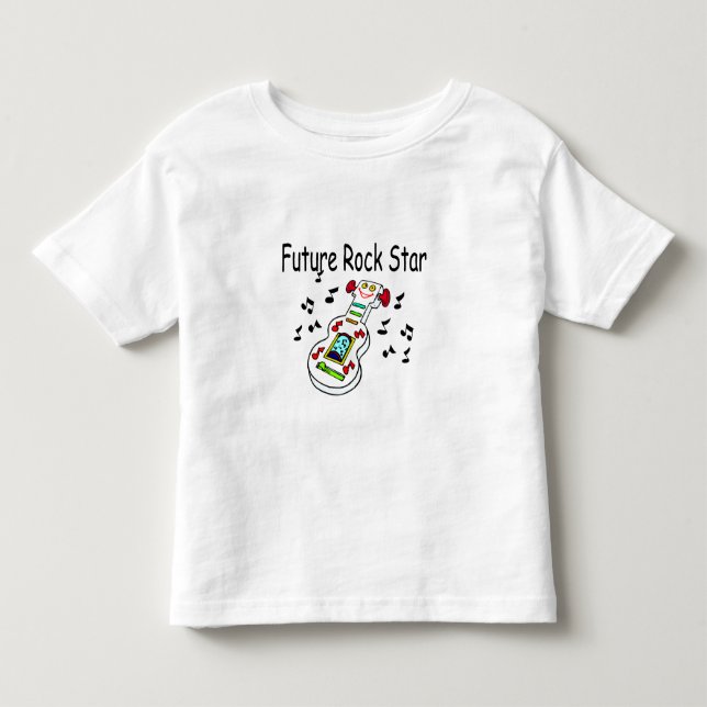 Camiseta De Bebé Estrella de rock futura (Anverso)