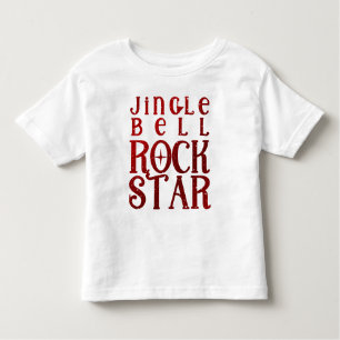 Camiseta De Bebé Estrella de rock Jingle Bell, Navidades