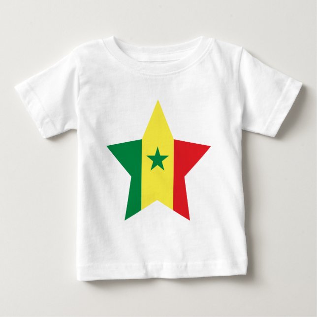 Camiseta De Bebé Estrella de Senegal (Anverso)