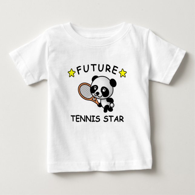 Camiseta De Bebé Estrella de tenis futura (Anverso)