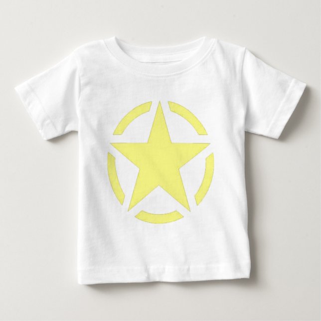 Camiseta De Bebé estrella del ejército (Anverso)