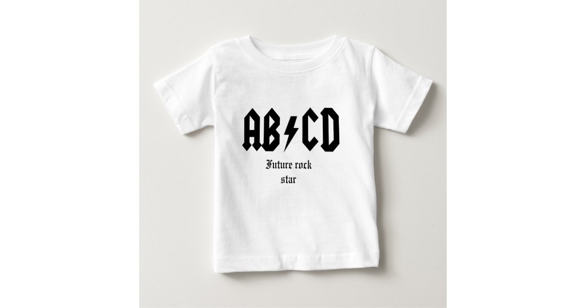 Camiseta De Estrella del rock del futuro de ABCD | Zazzle.es