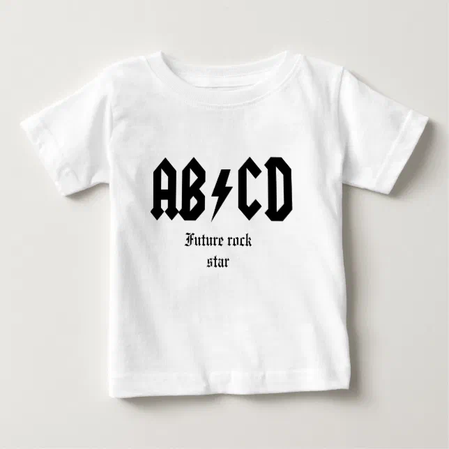 Camiseta Blanca Niño Rock AC/DC ADN