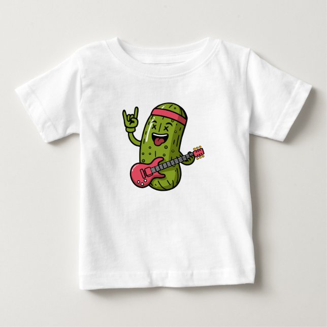 Camiseta De Bebé Estrella del Rock en Escabeche (Anverso)