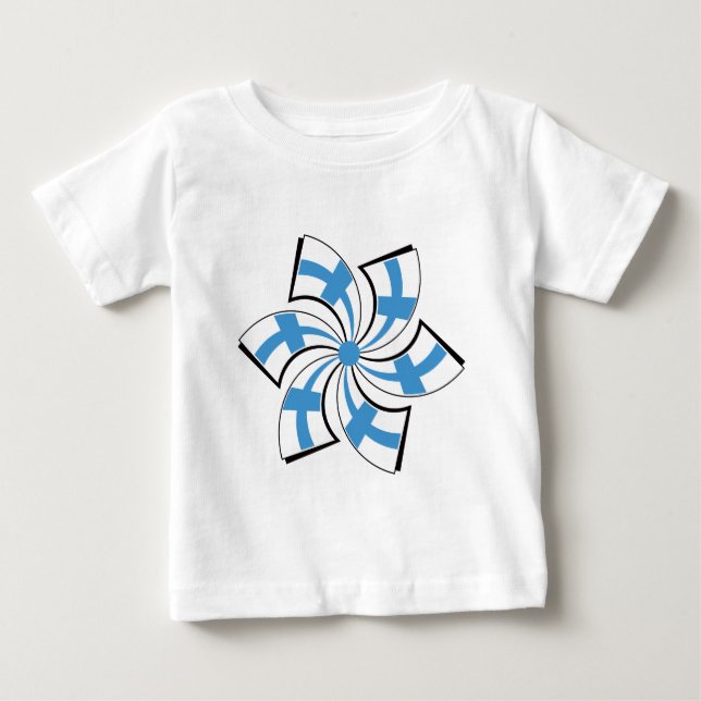 Camiseta De Bebé Estrella Finlandesa (Anverso)