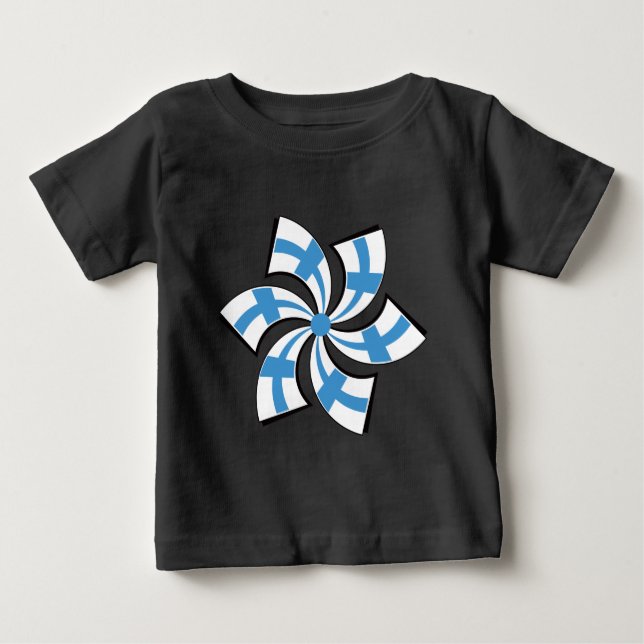 Camiseta De Bebé Estrella Finlandesa (Anverso)