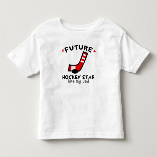 Camiseta De Bebé Estrella futura de hockey como mi papá
