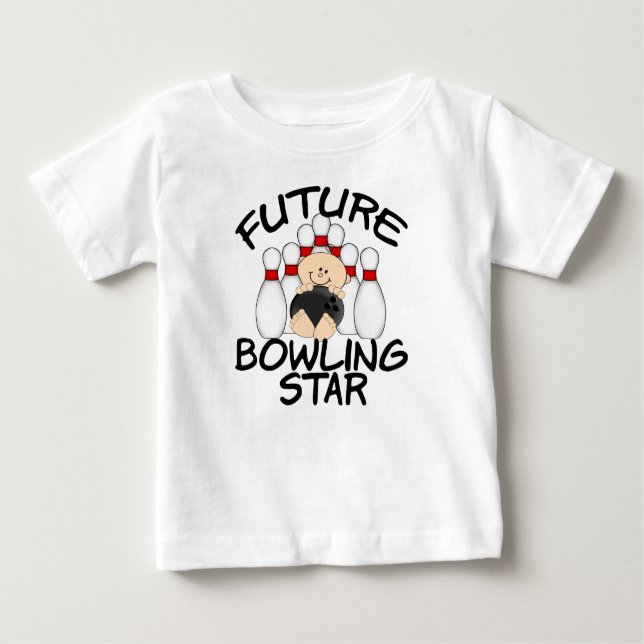 Camiseta De Bebé Estrella futura de los bolos (Anverso)