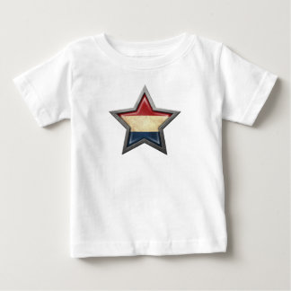Camiseta De Bebé Estrella holandesa de la bandera