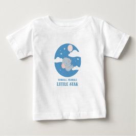 Camiseta De Bebé "Estrella pequeña de Twinkle": globo de elefante b