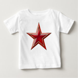 Camiseta De Bebé Estrella Roja