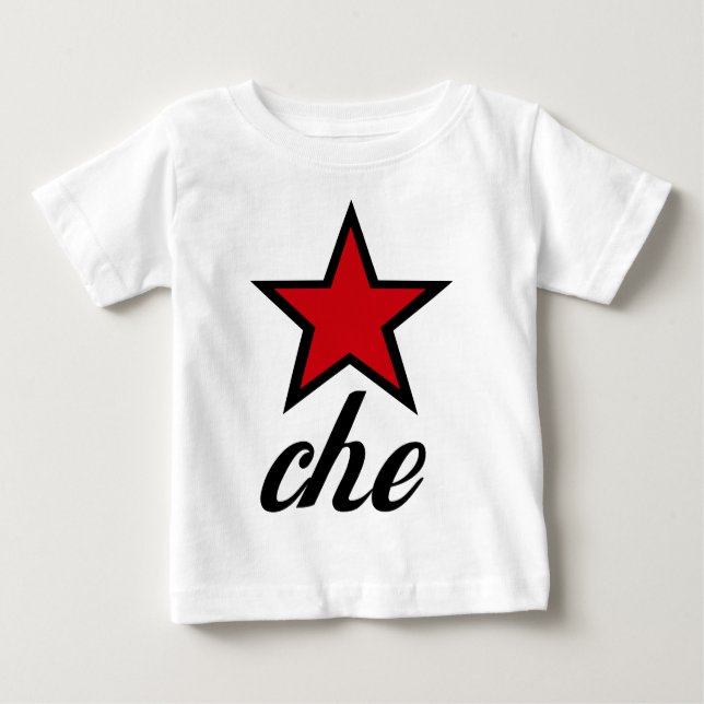 Camiseta De Bebé ¡Estrella roja Che Guevara! (Anverso)