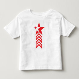 Camiseta De Bebé Estrella Roja con Flechas de Chevron
