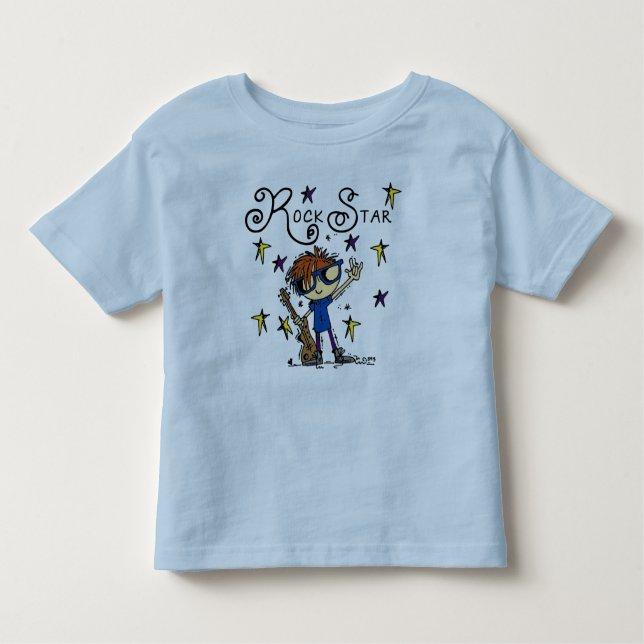 Camiseta De Bebé Estrella ropeadora de Redhead Boy (Anverso)