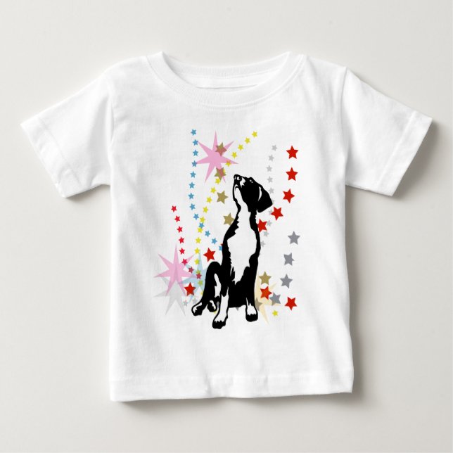 Camiseta De Bebé Estrellas de cachorros (Anverso)