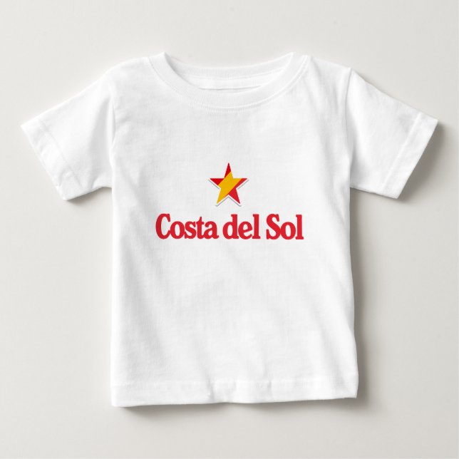Camiseta De Bebé Estrellas de España – Costa del Sol (Anverso)