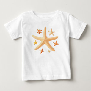 Camiseta De Bebé Estrellas de mar y las pequeñas