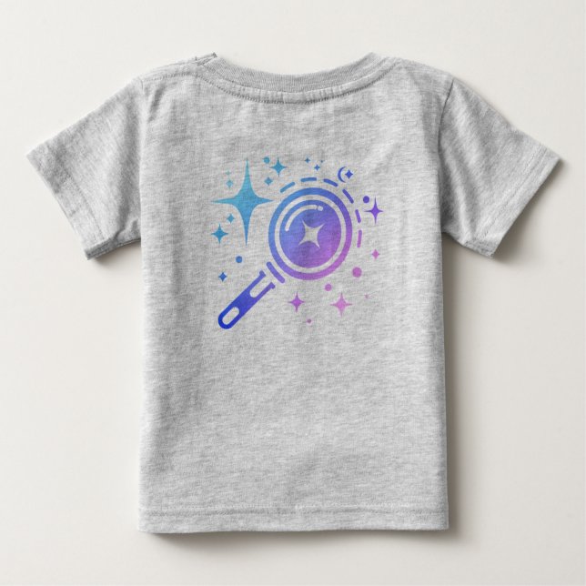 Camiseta De Bebé Estrellas de Twinkle, el Faro de la Edad Digital I (Reverso)