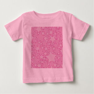 Camiseta De Bebé Estrellas, estrellas, estrellas - rosa