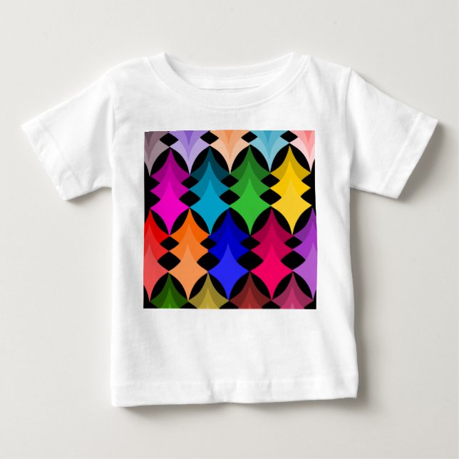 Camiseta De Bebé Estrellas modernas de mediados del siglo (Anverso)