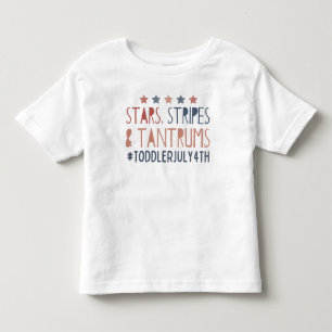 Camiseta De Bebé Estrellas Rayas y Rabieta