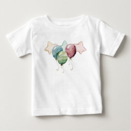 Camiseta De Bebé Estrellas y balones
