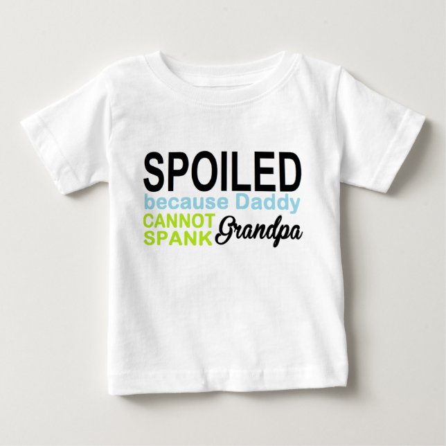 Camiseta De Bebé estropeado por el abuelo (Anverso)