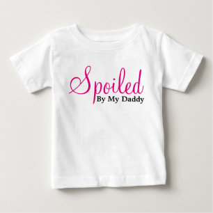 Camiseta De Bebé Estropeado por mi papá - blanco