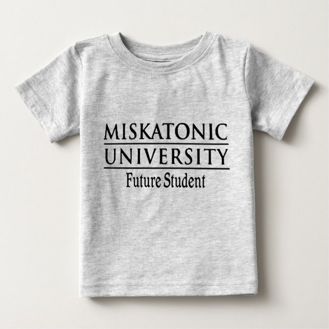 Camiseta De Bebé Estudiante del futuro de Miskatonic (Anverso)