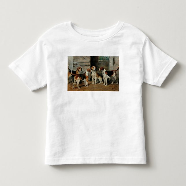 Camiseta De Bebé Estudio de perros (Anverso)