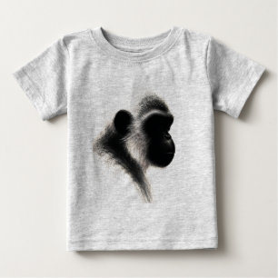 Camiseta De Bebé Estudio de primate en carbón del observador silenc