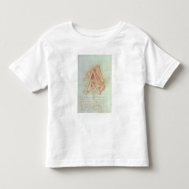 Camiseta De Bebé Estudio del marco de madera con el bastidor (Anverso)