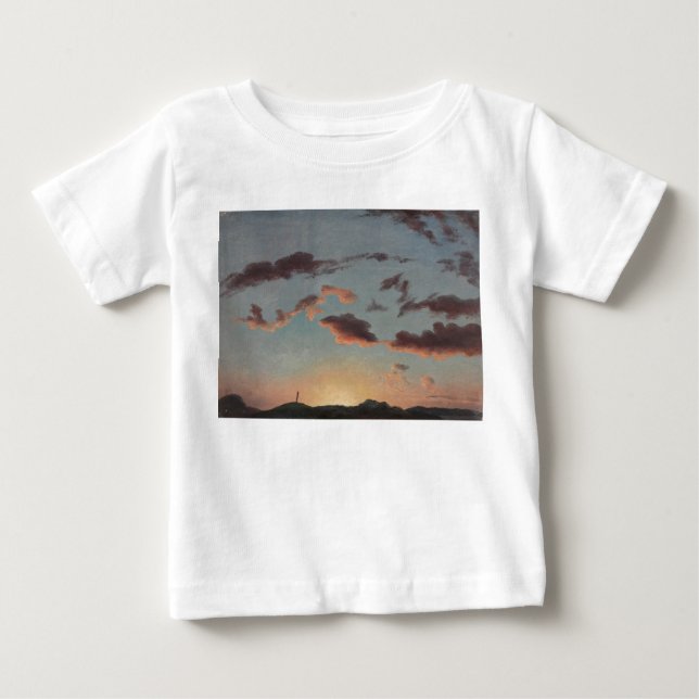 Camiseta De Bebé Estudio en la nube (nubes en el cielo) (de Knud Ba (Anverso)