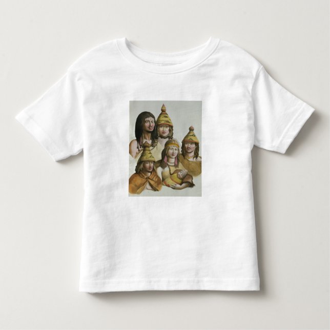 Camiseta De Bebé Estudios de los nativos americanos (litho del (Anverso)